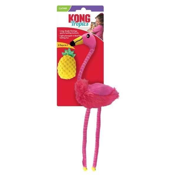 Іграшка для котів Kong Tropics Flamingo 41684 фото