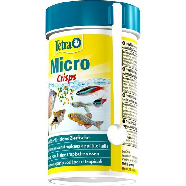Корм сухий Tetra Micro Crisps для тропічних акваріумних рибок в чіпсах 100мл 1111157245 фото