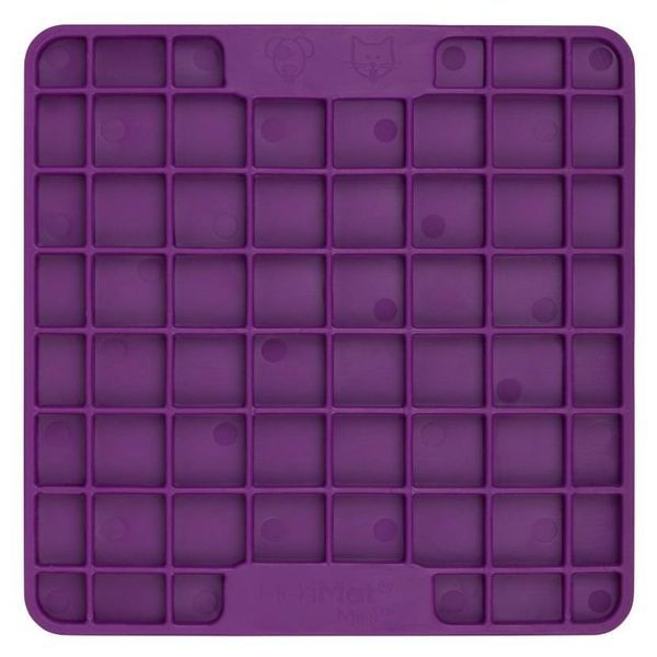Лизательный коврик антистресс для маленьких собак собак LickiMat Mini Playdate Purple, мягкая основа 30303 фото