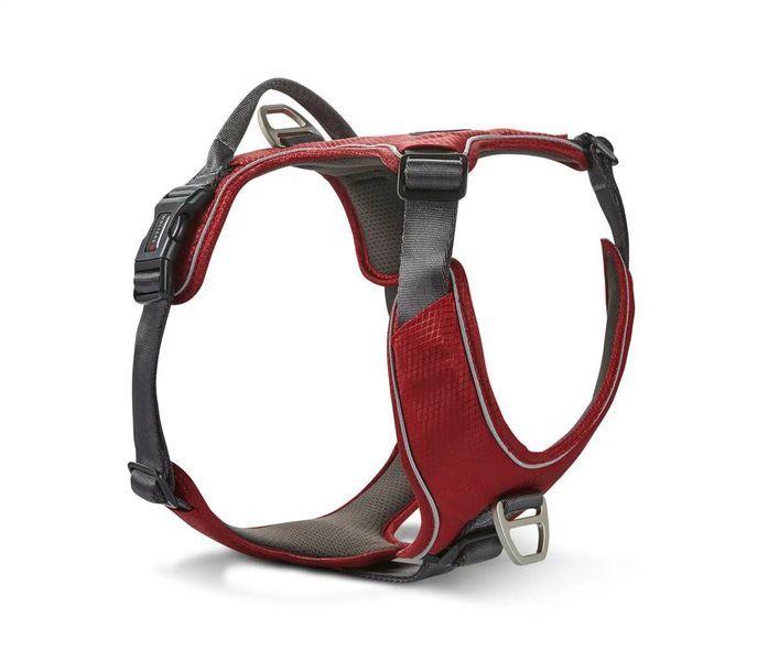 Шлейка для собак пом'якшена з ручкою Wolters Active Pro Comfort 7 80-95 см Червоний 29673 фото