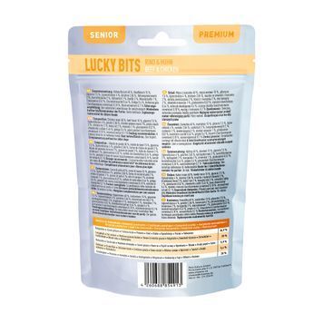 Натуральні ласощі з м'яса Яловичини та Курки Chewies Lucky Bits для дорослих і літніх собак 80 г 40203 фото