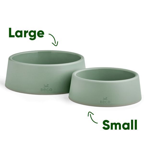 Миска из 100% переработанного пластика для собак Beco Pets Steady Bowls Зеленый L 45570 фото