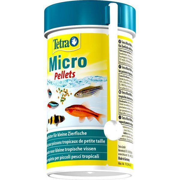 Корм Tetra Micro Pellets для акваріумних дрібних рибок гранули 100мл 1111157246 фото
