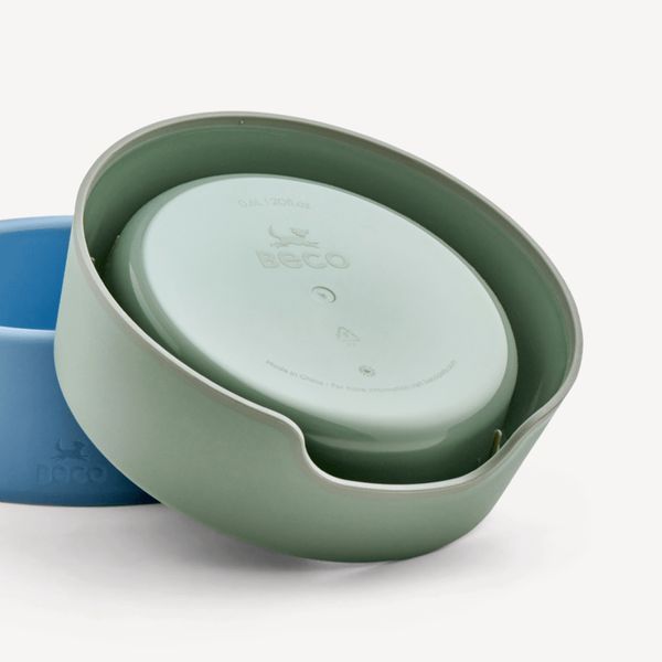 Миска из 100% переработанного пластика для собак Beco Pets Steady Bowls Зеленый L 45570 фото