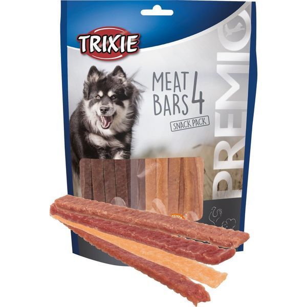 Ласощі Trixie Premio 4 Meat Bars для собак з куркою качкою бараниною та лососем 4х100 г 1111156271 фото