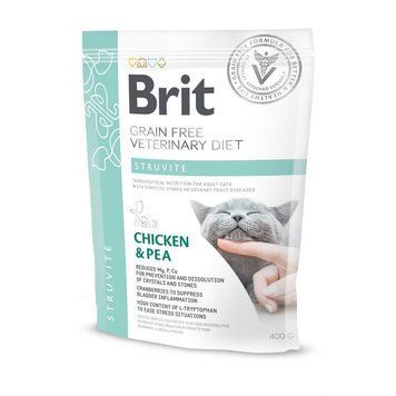 Корм сухий Brit Grain Free VetDiet Cat Struvite для котів з сечокам яною хворобою з куркою та горохом 400 г 1111152746 фото