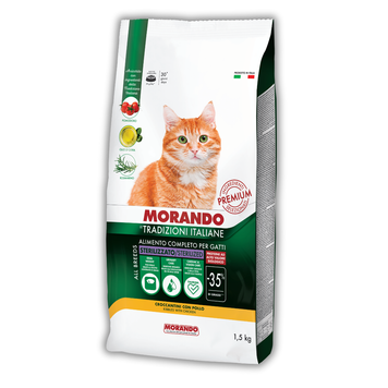 Сухий корм для стерилізованих котів Morando Tradizioni Sterilized з куркою 1,5 kg 02772 фото