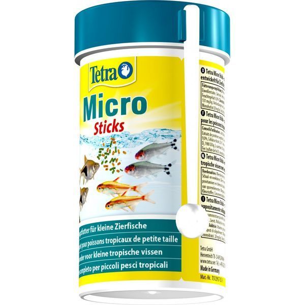 Корм сухий Tetra Micro Sticks для тропічних акваріумних рибок в паличках 100мл 1111157247 фото