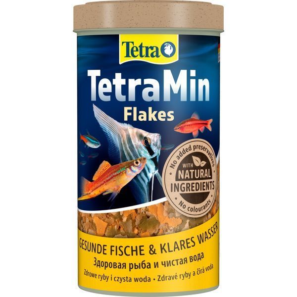 Корм Tetra Min Flakes для акваріумних рибок пластівці 100 г/500 мл 8957 фото