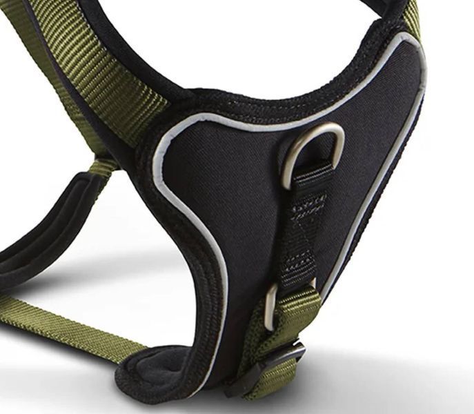 Шлейка для собак пом'якшена Wolters Professional Comfort 7 90-110 см / 35 мм Оливковий 29775 фото