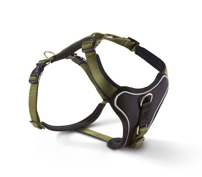 Шлейка для собак пом'якшена Wolters Professional Comfort 7 90-110 см / 35 мм Оливковий 29775 фото