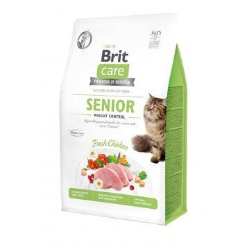 Корм сухий Brit Care Cat Grain Free Senior Weight Control для котів похилого віку з надмірною вагою з куркою 400 г 1111162377 фото