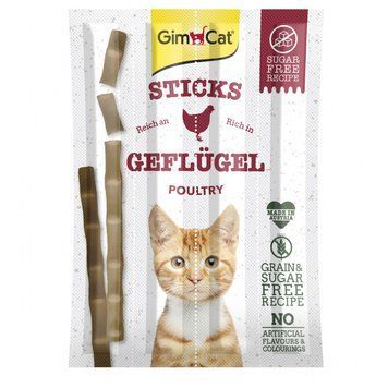 Ласощі GimCat для котів палички з м_ясом птиці 4 шт по 5 г 1111145480 фото