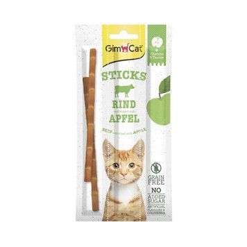 Ласощі GimCat Superfood Duo-Sticks для котів палички з яловичиною та яблуками 3 шт 1111146623 фото