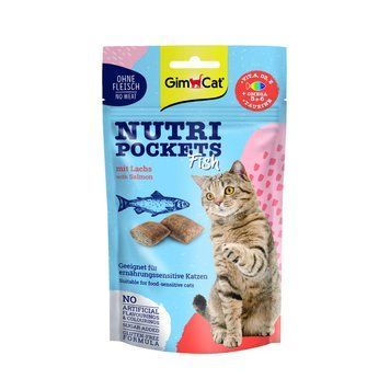 Ласощі Nutri Pockets для котів Рибні Лосось 60г 1111184123 фото