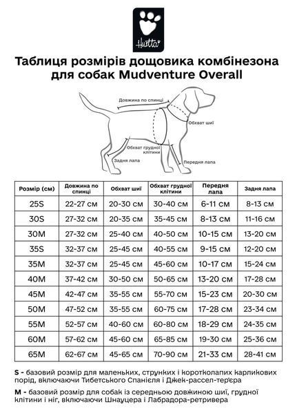 Дождевик комбинезон для собак Hurtta Mudventure Overall ECO 50M Зеленый 31418 фото