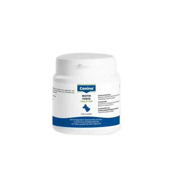 Вітамінний комплекс Canina Biotin Forte Tabletten для собак Біотин інтенсивний курс для шерсті 100 г 30 табл. 1111111956 фото