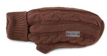В'язаний светр для собаки Wolters Cable Knit з візерунком коси 35 см Коричневий 29603 фото