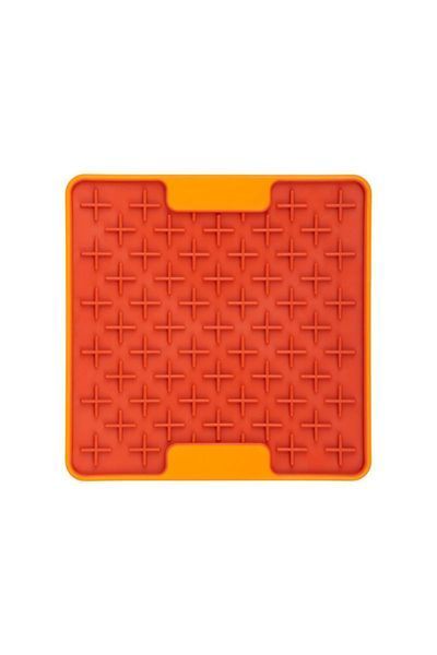 Лизательный коврик антистресс для маленьких собак собак LickiMat Mini Tuff Buddy Orange, тверда основа 30331 фото