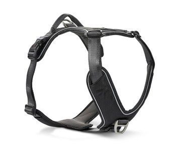 Шлейка для собак пом'якшена з ручкою Wolters Active Pro Comfort 4 55-65 см Чорний 28129 фото