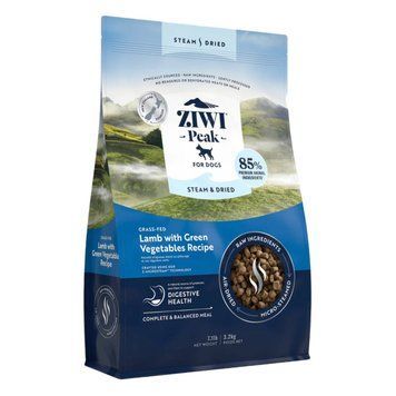Повнораціонний сухий корм для собак Ziwi Peak Steam Dried Ягня з зеленими овочами 3,2 кг 42154 фото