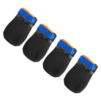 Черевики для собак Protector bootie Non-stop dogwear Чорний/Помаранчевий XL 4 Шт. 40330 фото