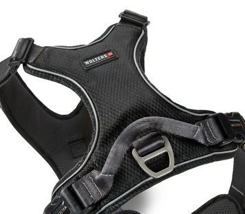 Шлейка для собак пом'якшена з ручкою Wolters Active Pro Comfort 5 60-75 см Чорний 29668 фото