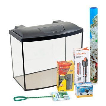 Акваріумний комплект Природа Скалярія Led овальний 50х40х30 см 52 л 1111160545 фото