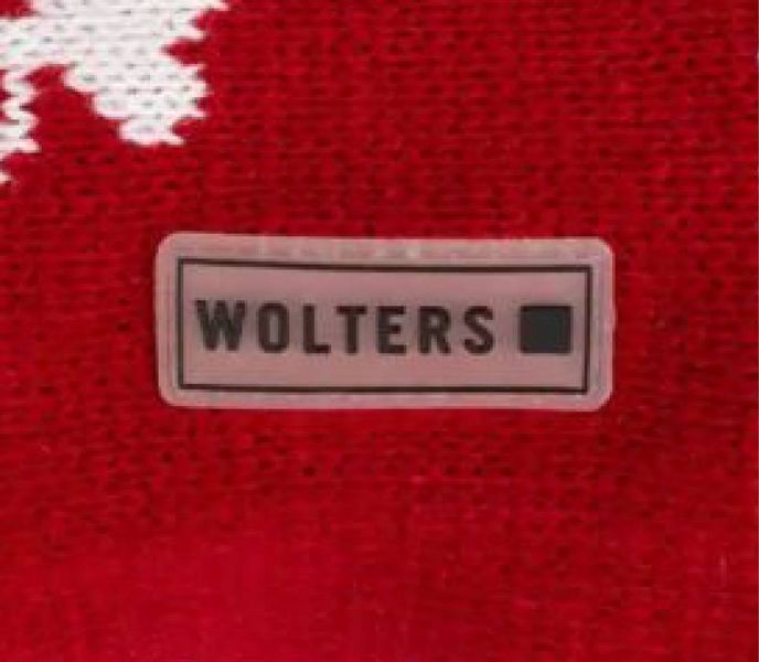 Вязаный свитер для собаки Wolters Moose с узором Лось 45 см Красный 29566 фото