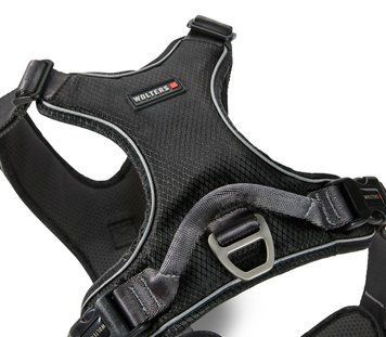 Шлейка для собак пом'якшена з ручкою Wolters Active Pro Comfort 6 70-85 см Чорний 29672 фото