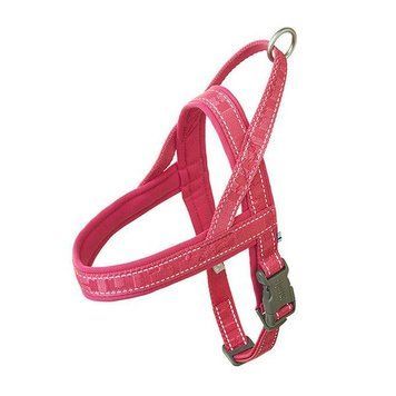 Пом'якшена шлея для собак Hurtta Casual harness ECO 90-100 Рожевий 32422 фото