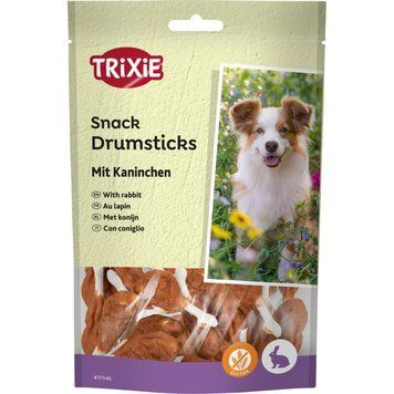 Ласощі Trixie Drumsticks with Rabbit для собак кісточки з кроликом 100 г 8 шт 1111148411 фото