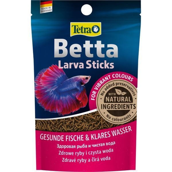 Корм сухий Tetra Betta Larva Sticks для рибок півників в паличках 5 г 1111144100 фото